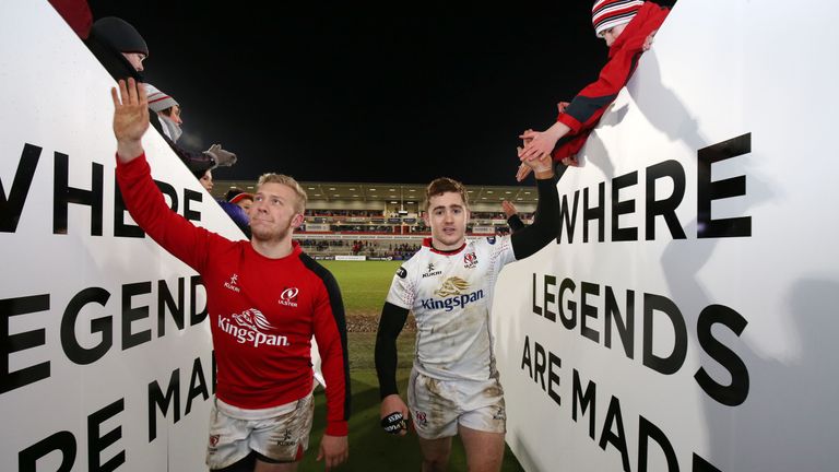 Ulster's Stuart Olding and Paddy Jackson