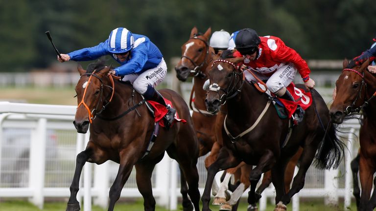 Tajaanus (L) was on target again at Newmarket