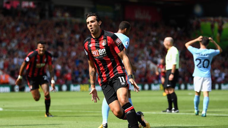 Charlie Daniels celebrates his sensational opener against City