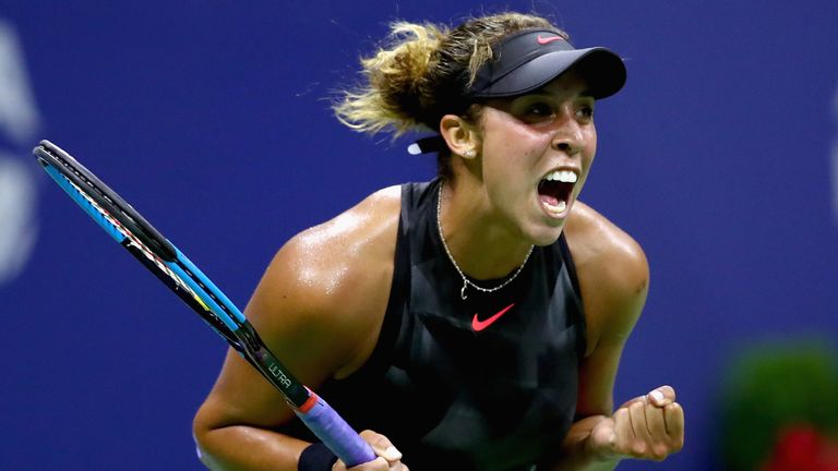 Madison Keys is into the last 16 of the women's draw
