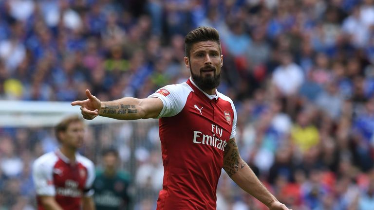 Olivier Giroud is not keen on a return to France, says Rudi Garcia