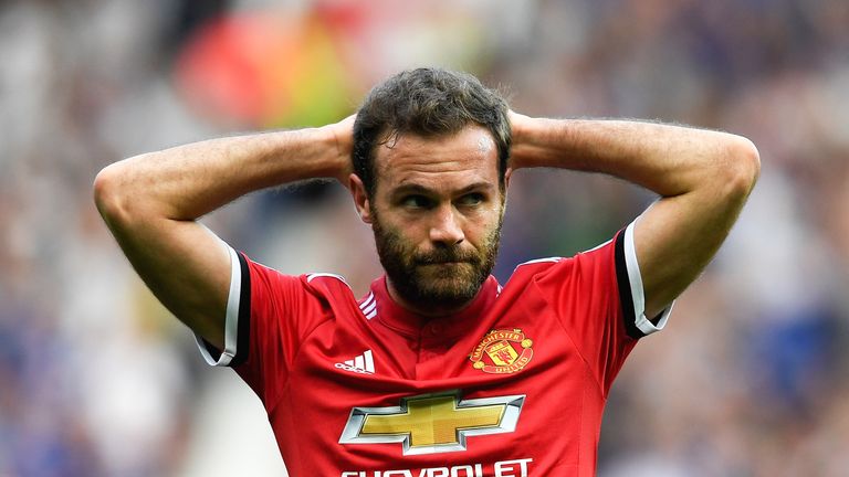 Juan Mata had a first half goal disallowed for offside