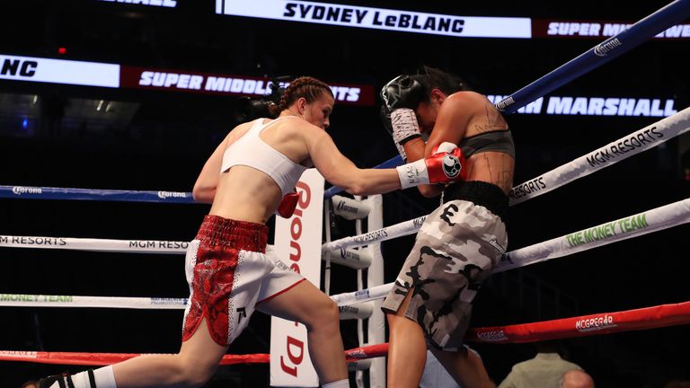 Savannah Marshall made a winning start to life in the professional ranks