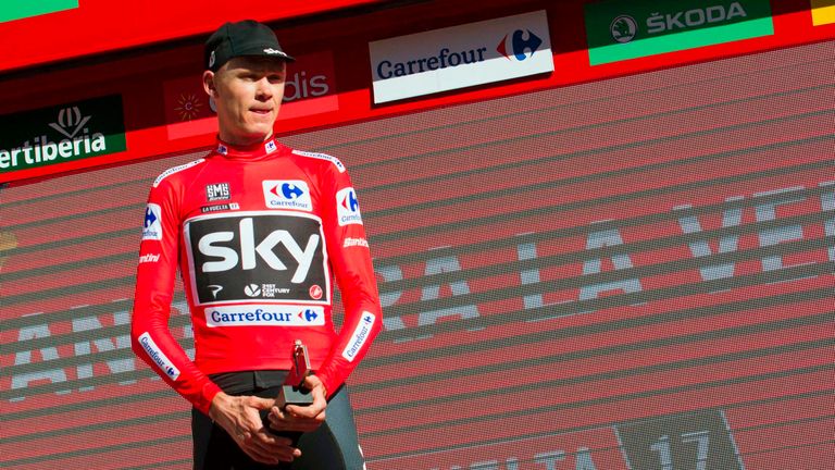 Chris Froome won the red jersey at this year's Vuelta