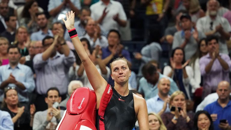 Petra Kvitova bowed out after another gutsy performance