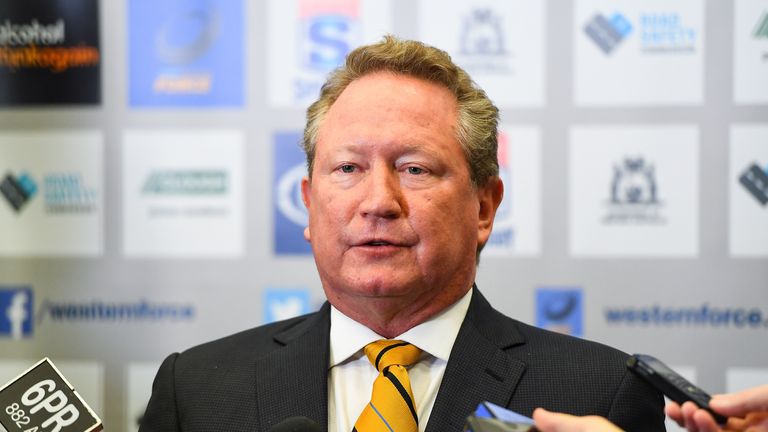 Andrew Forrest is in talks to ensure players who compete in his competition will also be eligible to represent the Wallabies