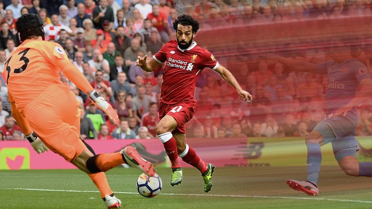 Mo Salah is one of Liverpool's fast attackers