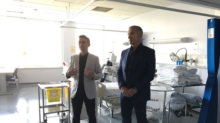 James Taylor (with Sky Sports football pundit Graeme Souness) has worked to raise awareness around heart-related illness since his retirement