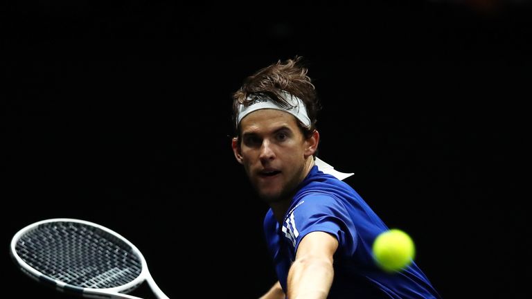 Dominic Thiem appeared for Europe at last month's inaugural Laver Cup