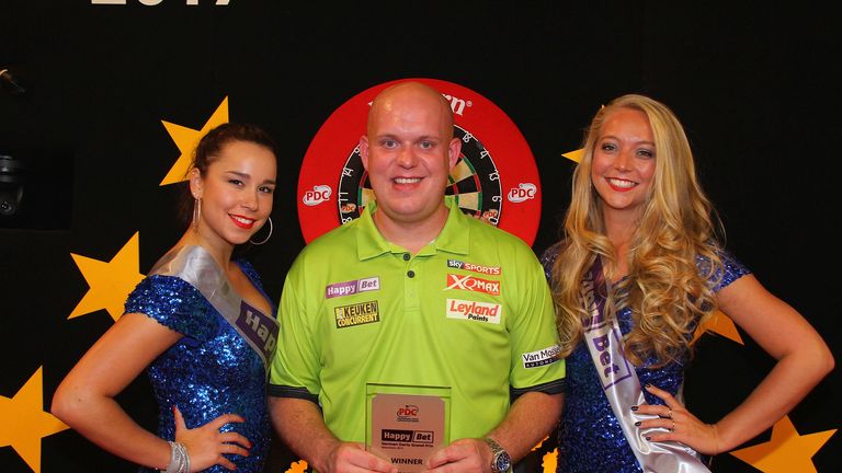 Michael van Gerwen beat Rob Cross to win the German Darts Grand Prix on Sunday