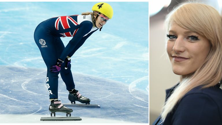 Former Sky Scholar Elise Christie is on the shortlist to be Sportswoman of the Year