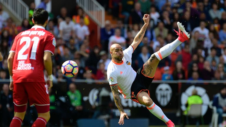 Simone Zaza has been in fine form this season for an improving Valencia side
