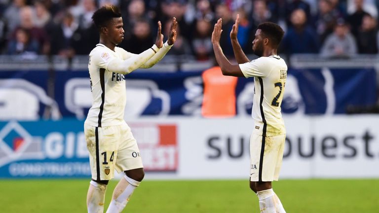 Monaco clinched a 2-0 victory at Bordeaux