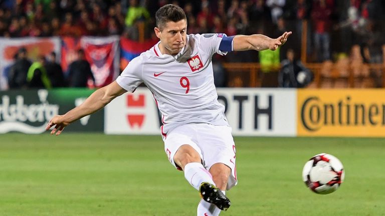 Lewandowski will feature for Poland in the World Cup this summer