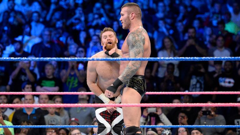 Randy Orton in action against Sami Zayn on WWE Smackdown
