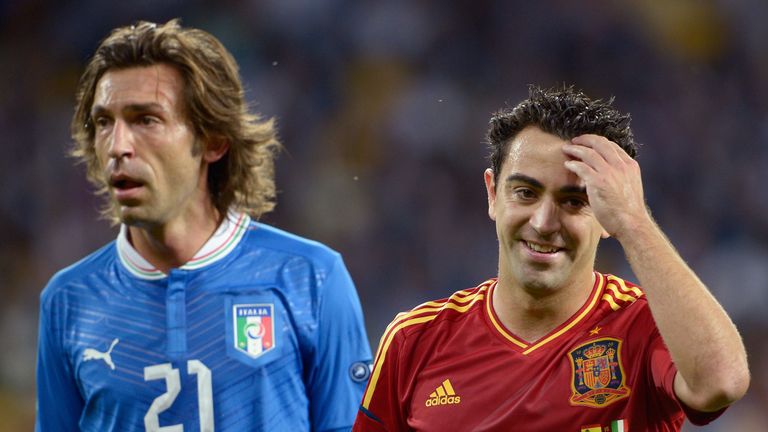 It is no coincidence that Andrea Pirlo and Xavi looked so comfortable on the ball