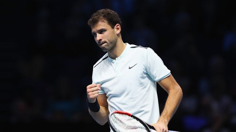 Grigor Dimitrov made a winning start to his ATP Finals campaign