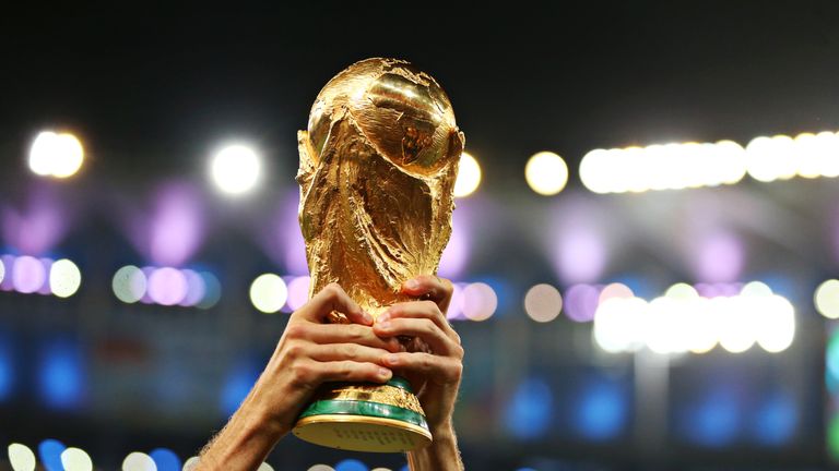   World Cup not affected by Russia's Winter Olympics ban, say FIFA Skysports-football-world-cup-fifa-trophy-general-view-stock_4168818