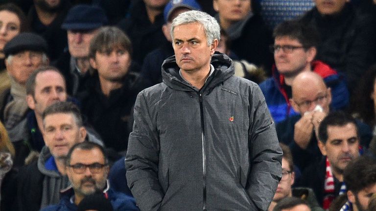 Jose Mourinho saw his team lose 1-0 at Chelsea