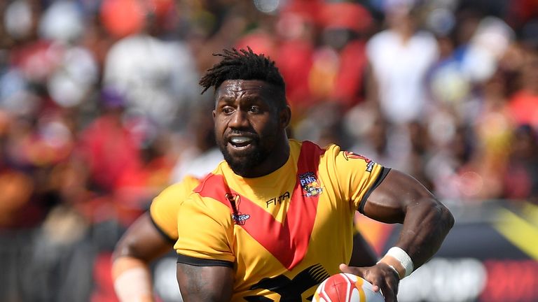 Watkins played with PNG star James Segeyaro at Leeds during the 2016 season