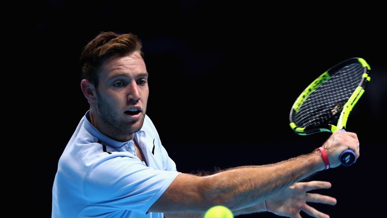 Sock recovered from losing on the opening day to Roger Federer