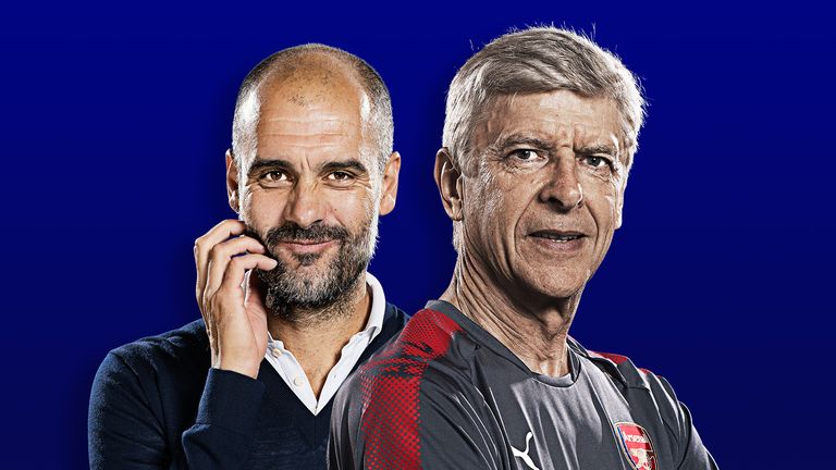How Arsenal beat Manchester City three years ago ahead of Super Sunday clash Skysports-wenger-pep-guardiola-graphic_4146017