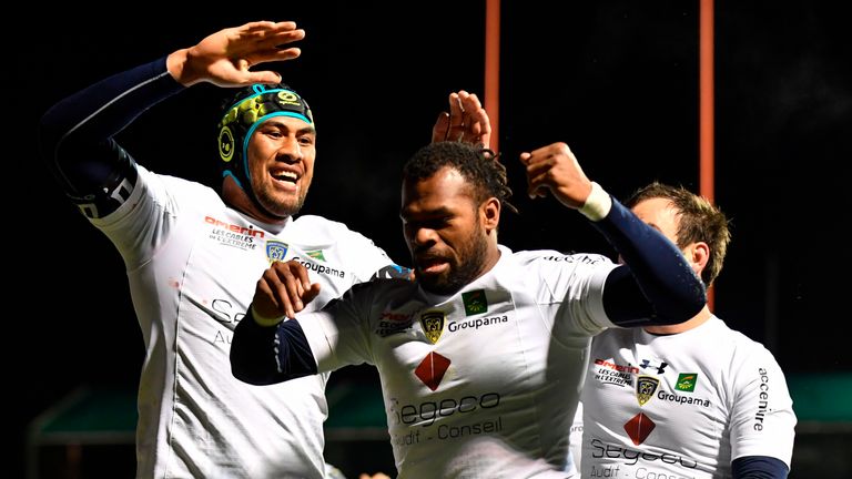 Alvereti Raka scored a first-half hat-trick to help Clermont stun Saracens