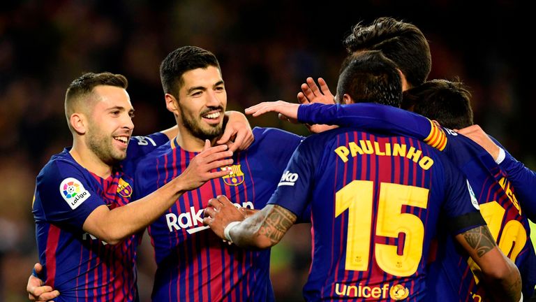 Barcelona beat Deportivo 4-0 at the Nou Camp back in December
