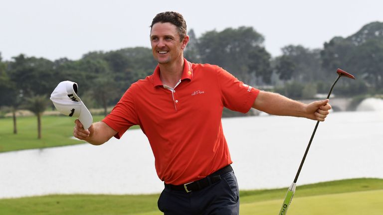 Justin Rose overturned an eight-shot deficit during the final round in Shanghai