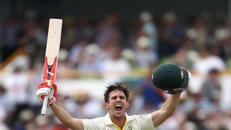 Mitch Marsh was among the Australian players to clap long and loud when Cook reached 200