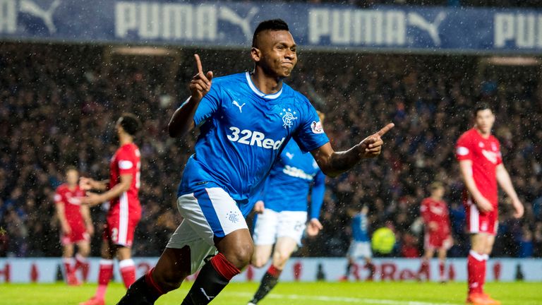 Alfredo Morelos scored as Rangers beat Aberdeen 2-0 in their last meeting