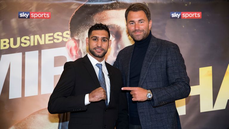 Amir Khan has signed a promotional deal with Eddie Hearn