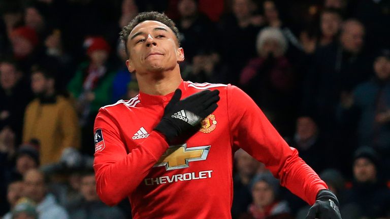 Manchester United's Jesse Lingard