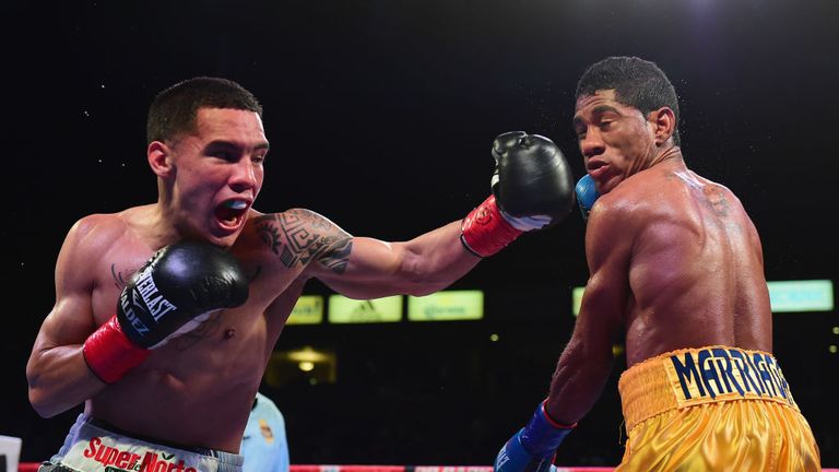 Oscar Valdez saw off Colombian Miguel Marriaga in his second defence last year