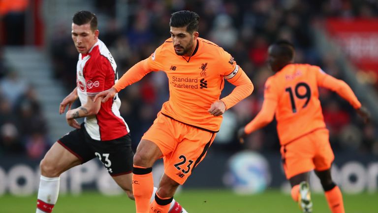 Emre Can has travelled with the squad despite his one-game suspension