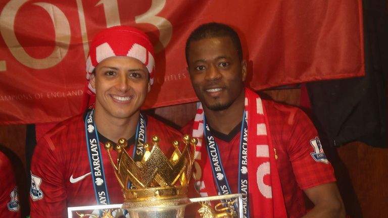 Evra won five Premier League titles with Manchester United