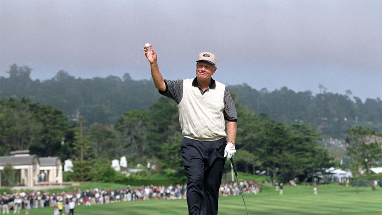 Nicklaus made his last Pebble Beach appearance at the 2000 US Open