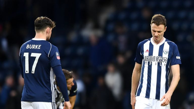 Jonny Evans had the captain's armband taken from him for West Brom's game against Southampton