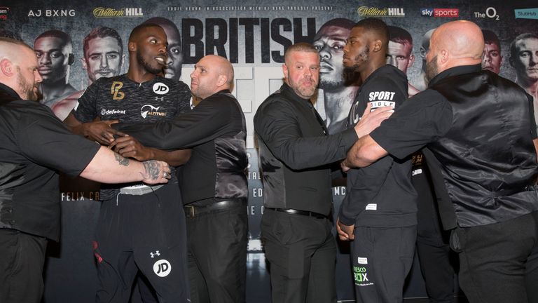 Okolie and Chamberlain clashed before 'British Beef'