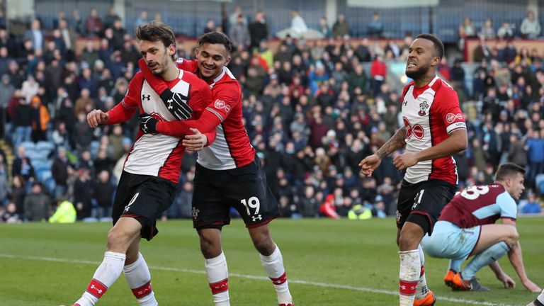 Southampton's Manolo Gabbiadini celebrates scoring his side's equaliser