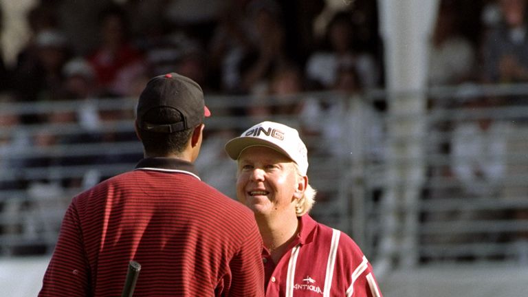 Woods lost in a play-off to Billy Mayfair in 1998