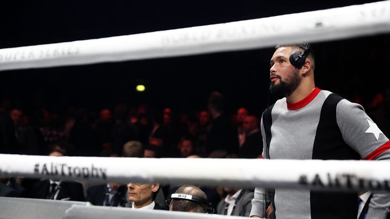 Tony Bellew came face to face with Fury at the Manchester Arena