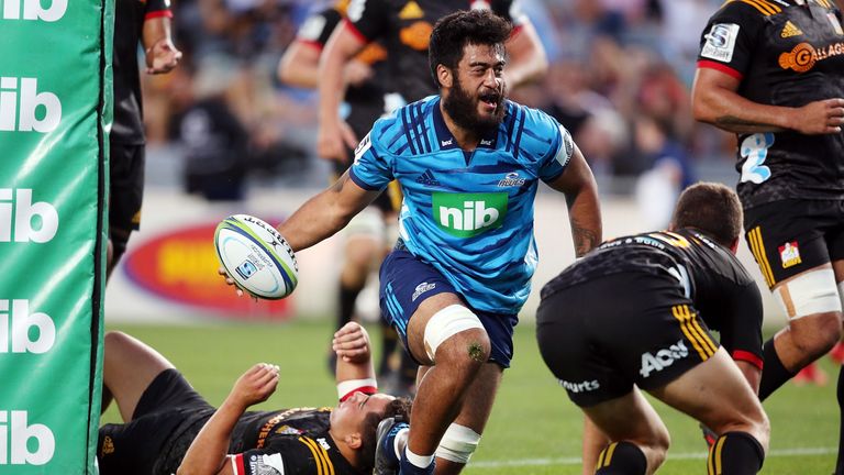 Blues' No. 8 Akira Ioane is growing in stature with every game