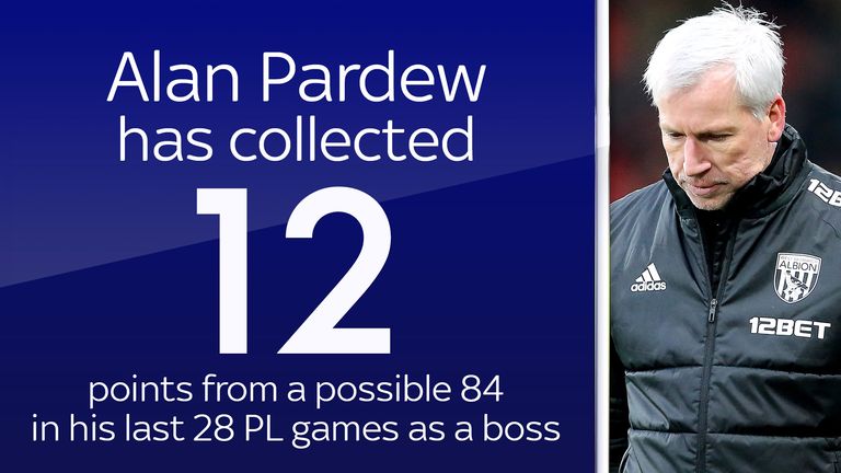 Alan Pardew did not enjoy the best of times at West Brom