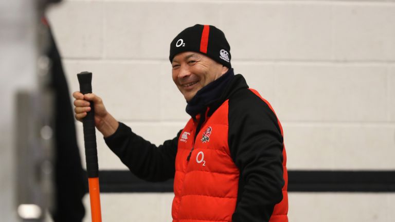 Head coach Eddie Jones has a contract with England until 2021