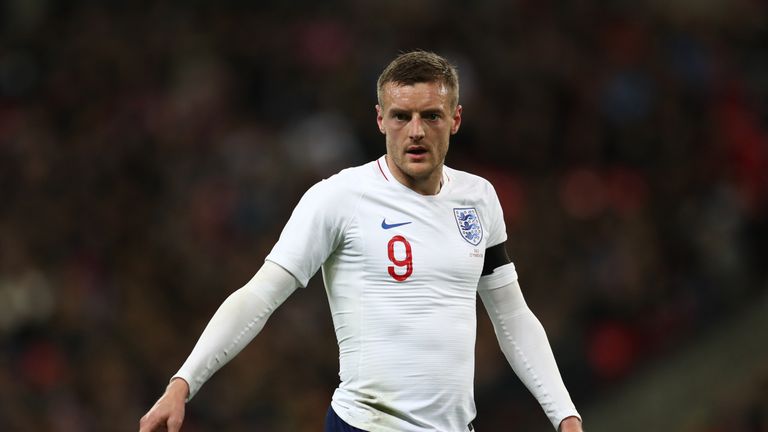 Jamie Vardy has scored four times for England since his debut in 2015