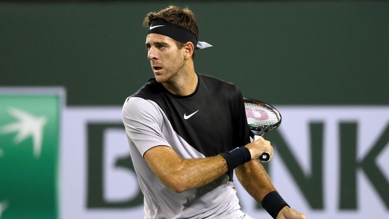 Juan Martin del Potro eased past Australian young gun Alex de Minaur