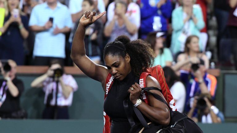 Serena Williams says she has 'a lot to improve on' after bowing out at Indian Wells