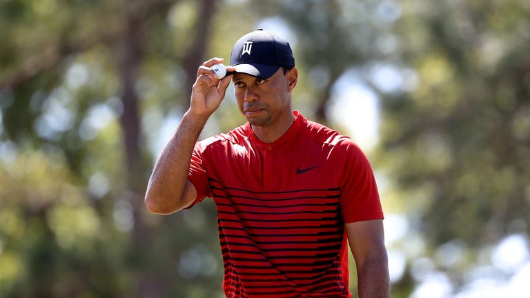 Woods briefly shared the lead during the final round in Florida last week