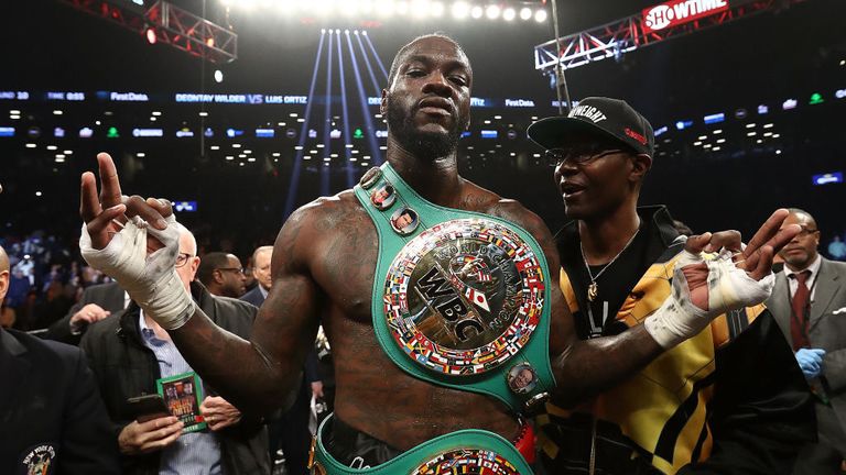 Deontay Wilder has been sent a contact for the fight with Joshua